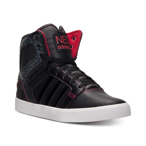 black adidas high tops men's